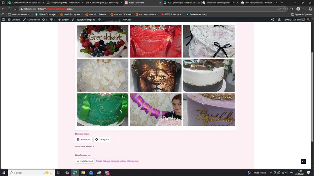 Створюю сайты на Wordpress