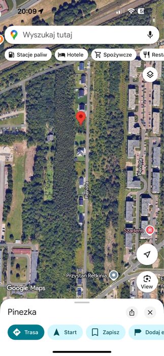 Działka budowlana z WZ, ul. Pienista 61, Łódź Polesie, okolice Retkini