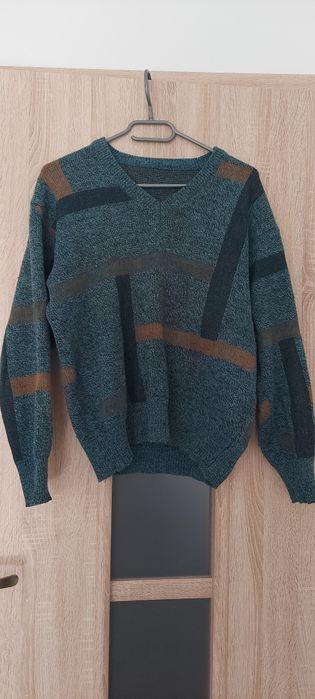 Sweter wełniany retro