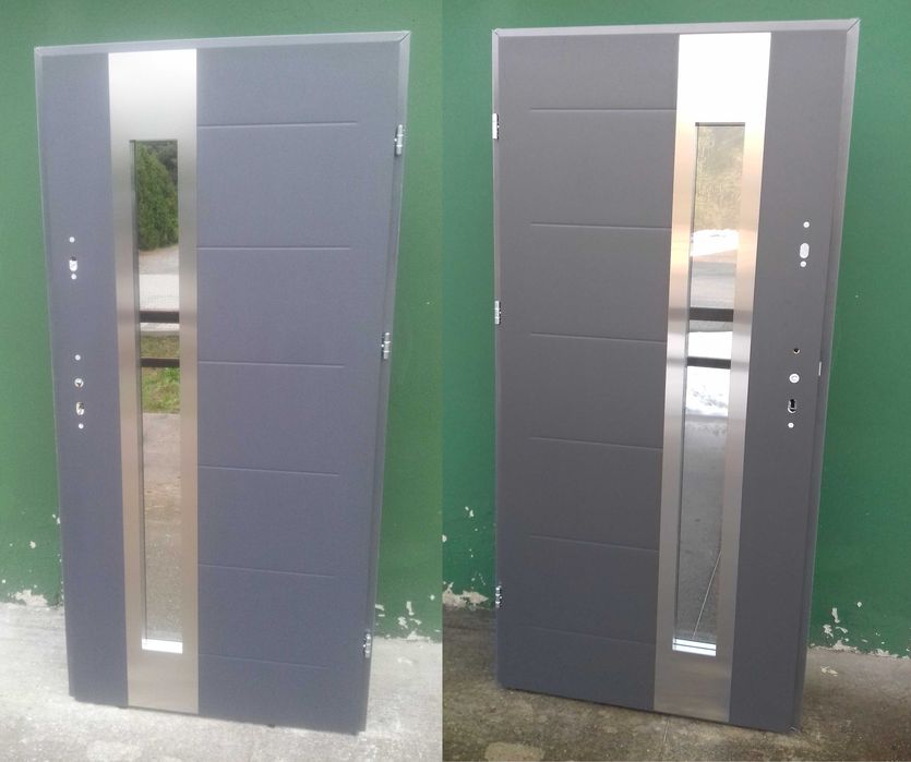 - 40 % Wyprzedaż Drzwi Zewnętrzne 72 mm Antracyt 101 /111 x 208