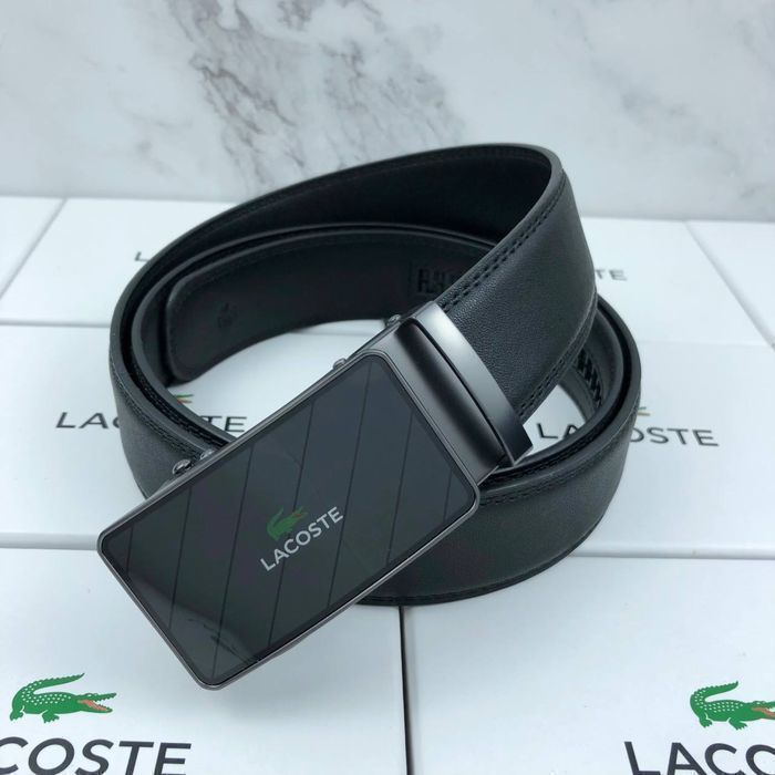 Мужской ремень Lacoste с пряжкой автомат купить пояс ремінь чоловічий