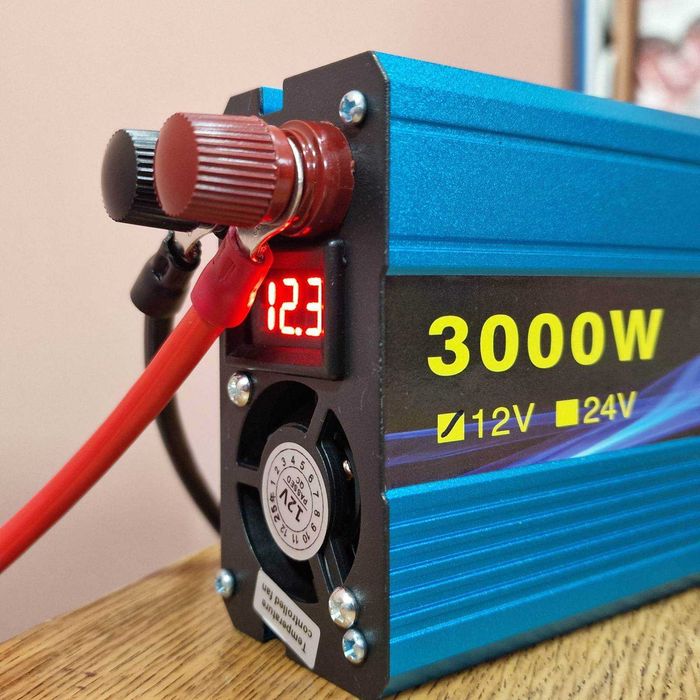 Інвертор чистий синус 1000 1500 2000 2500 3000 4000 W 12/24V Інвектор перетворювач напруги . Чиста синусоїда . Гарантія на 2 роки . Всі ціни в описі .