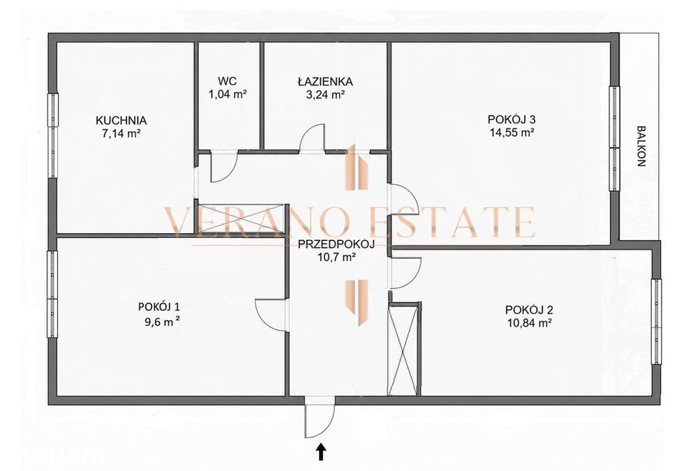 3 pokoje | PARTER | 57 m² | od zaraz