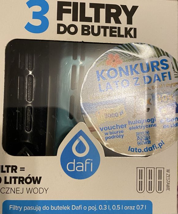 3x filtry do butelki Dafi