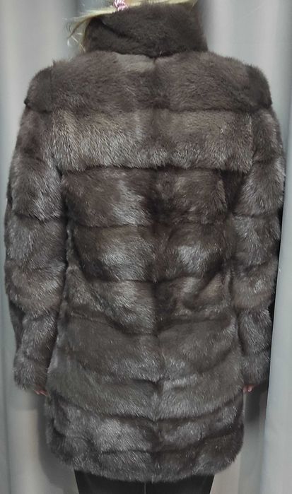 ідеал Шуба норка натуральне хутро трансформер колір соболь