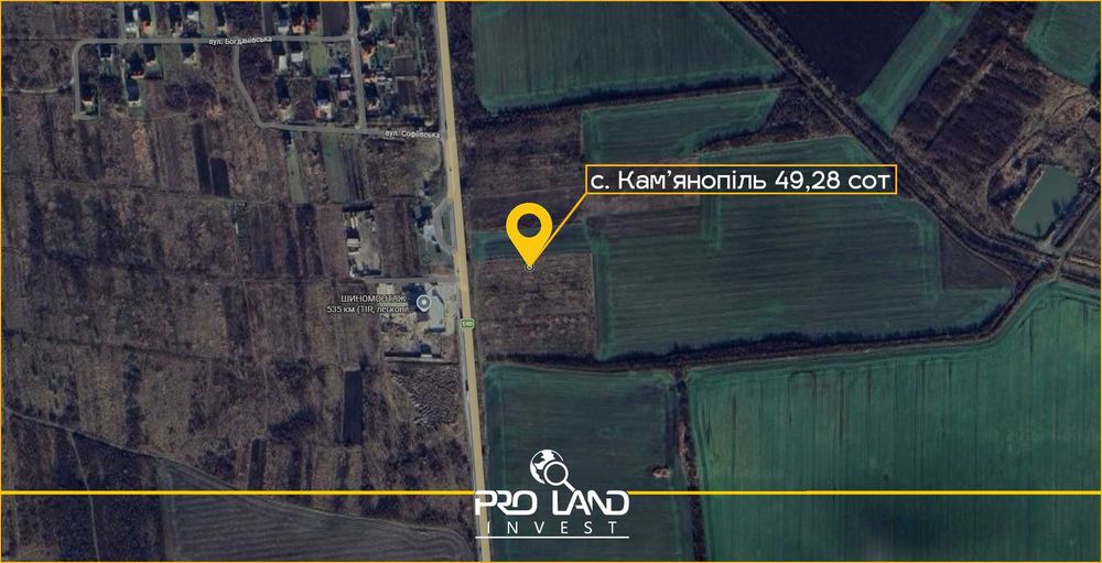 Продаж ділянки с. Кам'янопіль 49,28 сот Львівська обл.