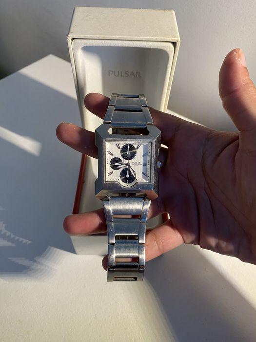 Relogio prateado Pulsar
