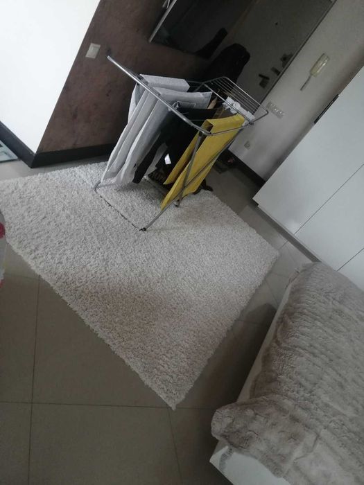 Чорний ворсистий килим Shaggy! Лахматі килими - Кращий Вибір!