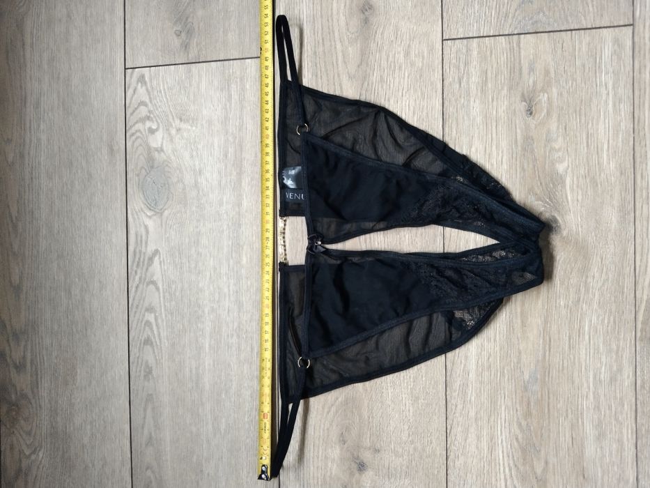 Koronkowe otwarte majtki erotyczne Venus siateczka duży rozmiar 60 XXL