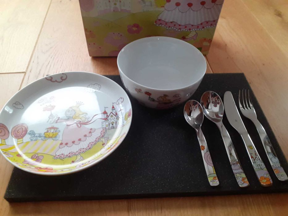 Zestaw WMF Sztućce i naczynia dziecięce Księżniczka Anneli 6 elementów