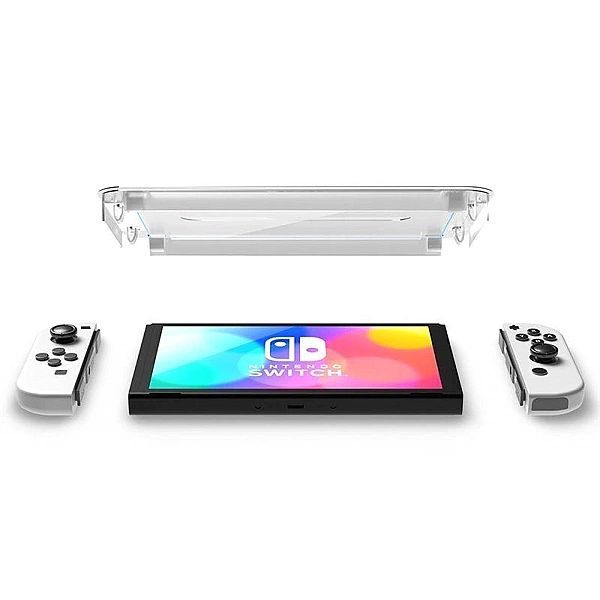 Szkło hartowane Spigen Glas.tR Ez Fit na Nintendo Switch Oled - 2 szt.