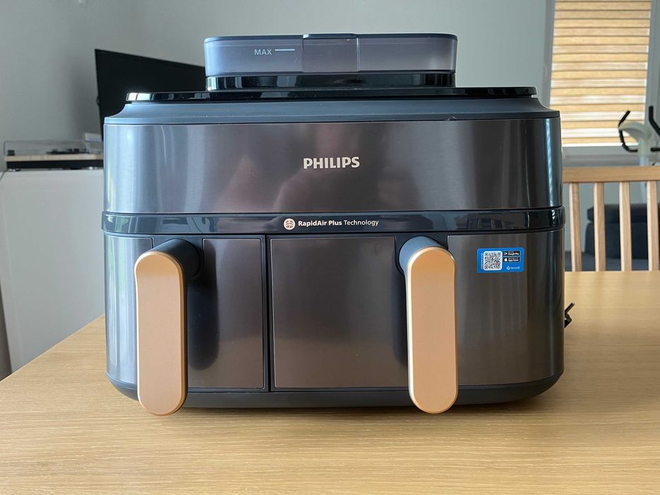 Air fryer Philips Ovi Ultra Dual Basket NA552/00 2750W 9l Aplikacja mobilna Gotowanie na parze