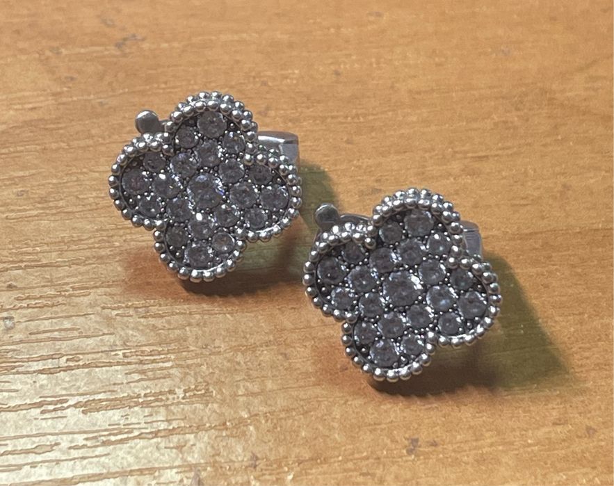 Серьги клевер в стиле Van Cleef б/у