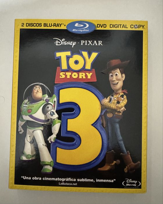 Toy Story 3 Bluray e DVD