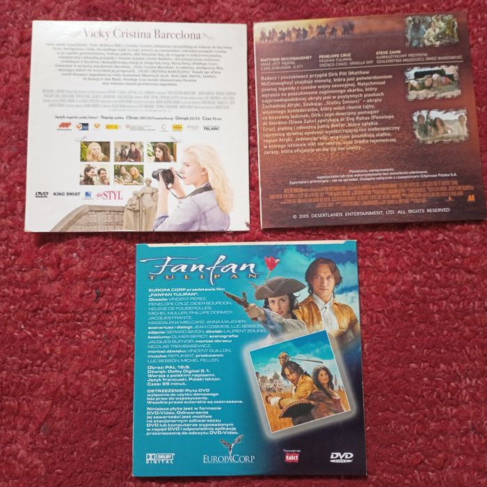 Penelope Cruz zestaw 3 filmów DVD