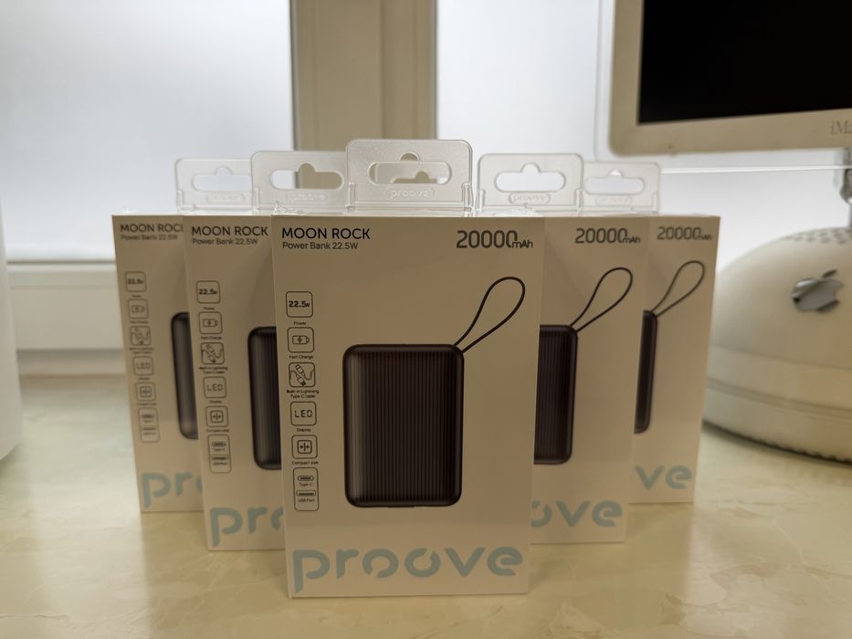 Портативна Батарея (Павер банк) Proove Moon Rock 22.5W 20000mAh gray