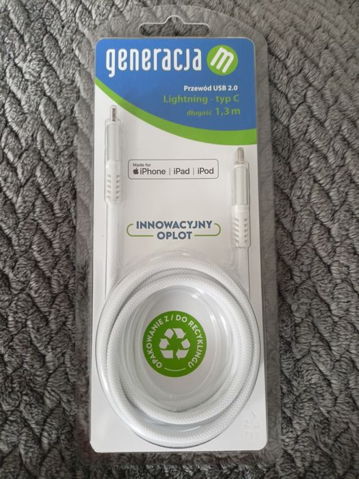 Przewód USB 2.0 Lightning - typ C