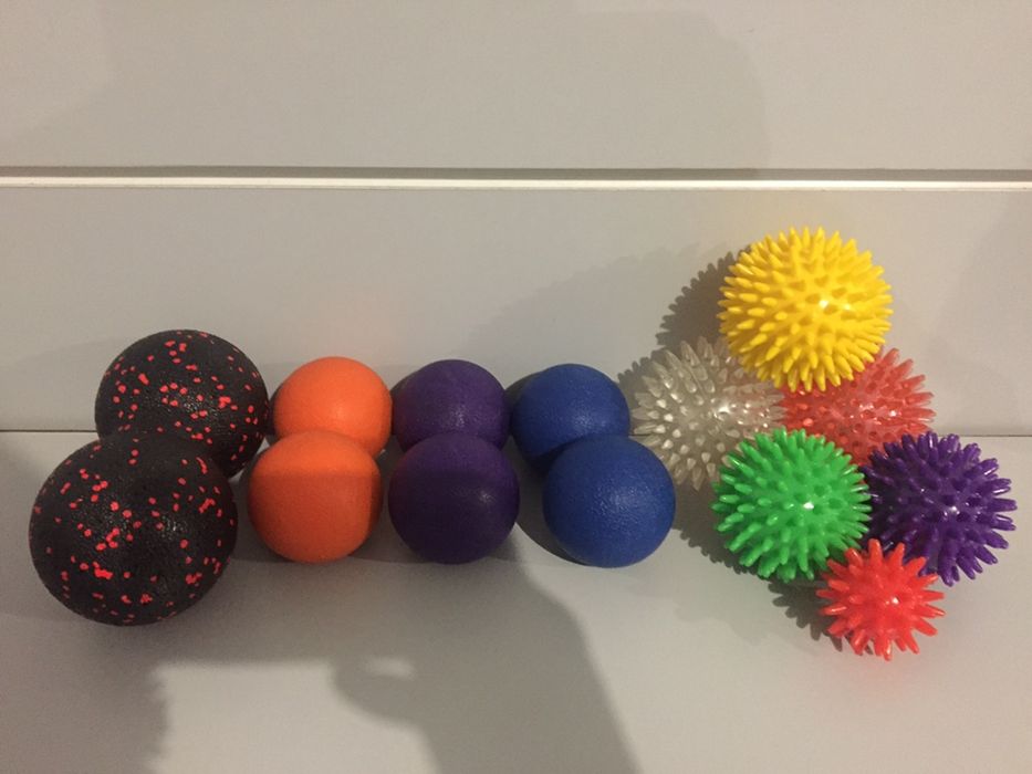 Масажный мяч двойной Масажер арахис ролик валик для масажа