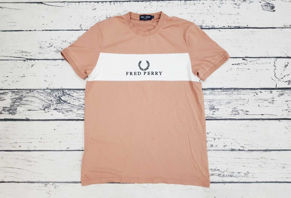 FRED PERRY * koszulka * logo * męska * unikatowa * M