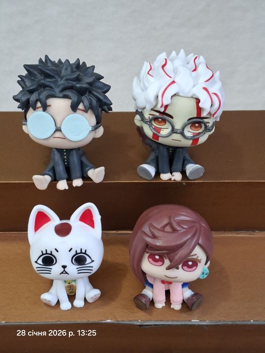 Набор фигурок 4 шт Дандадан Dandadan Окарун Турбо бабка Аясэ Момо Кэн