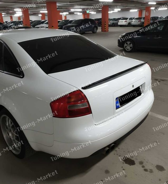 Лип спойлер на крышку багажника Audi A6 C5 в стиле S-Line, тюнинг Ауди А6 Ц5