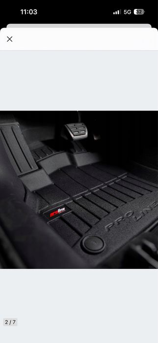 FROGUM Dywaniki 3D samochodowe do SEAT Leon III, do VW Golf VII 2012-2020
