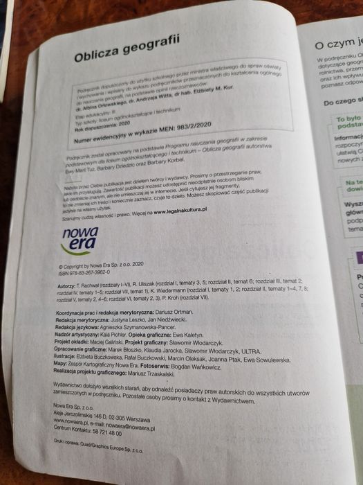 Geografia 2 podstawowy liceum technikum