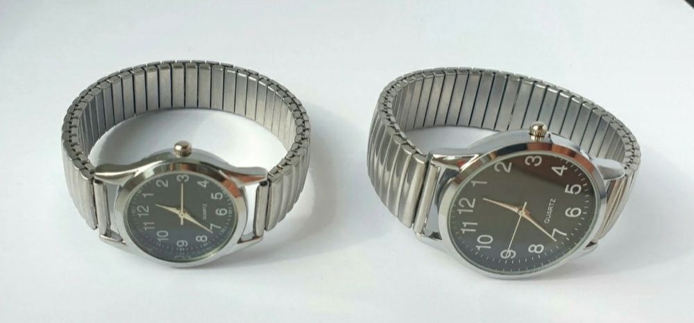 2x zegarek klasyczny z arabskimi indeksami