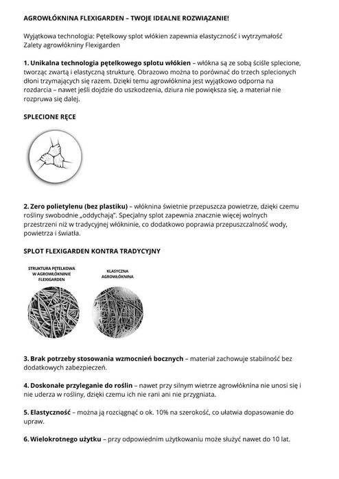 Agrowłóknina Flexigarden -elastyczna P 23
