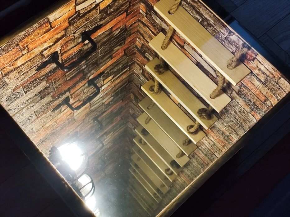 Stolik kawowy jedyny taki INFINITY MIRROR 3D