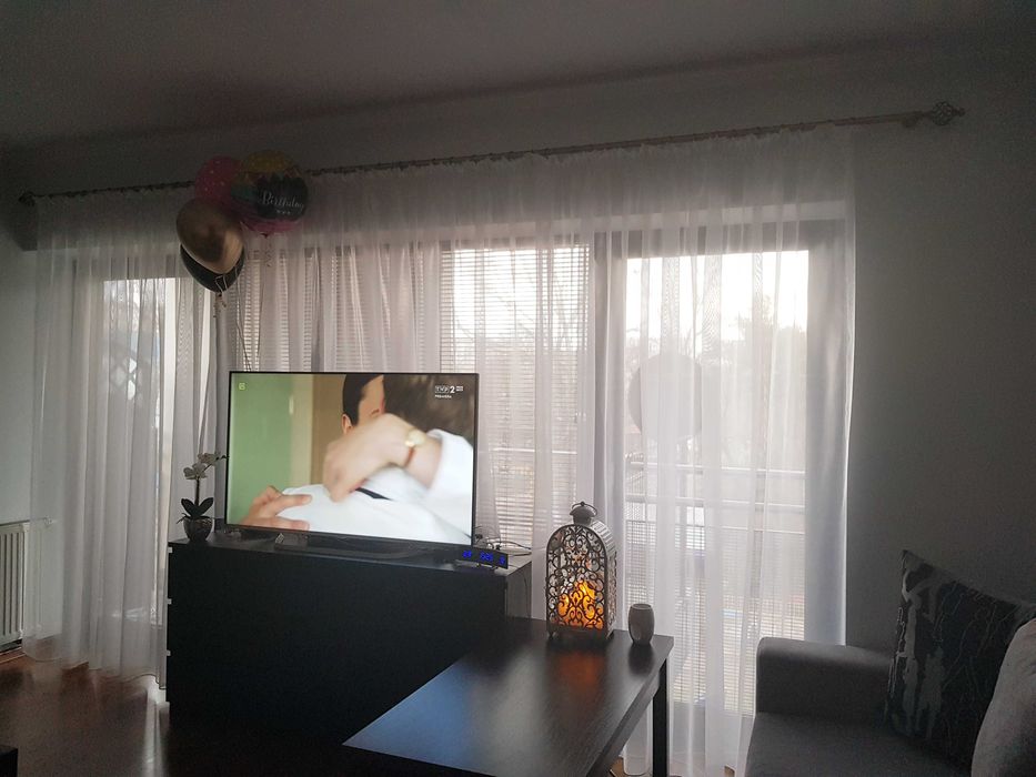 Firanki biały tiul Marszczona Taśma