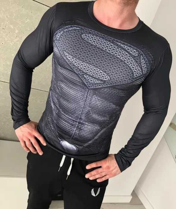 Koszulka Termoaktywna AVENGERS NA SIŁOWNIE Superman Rozmiar XL