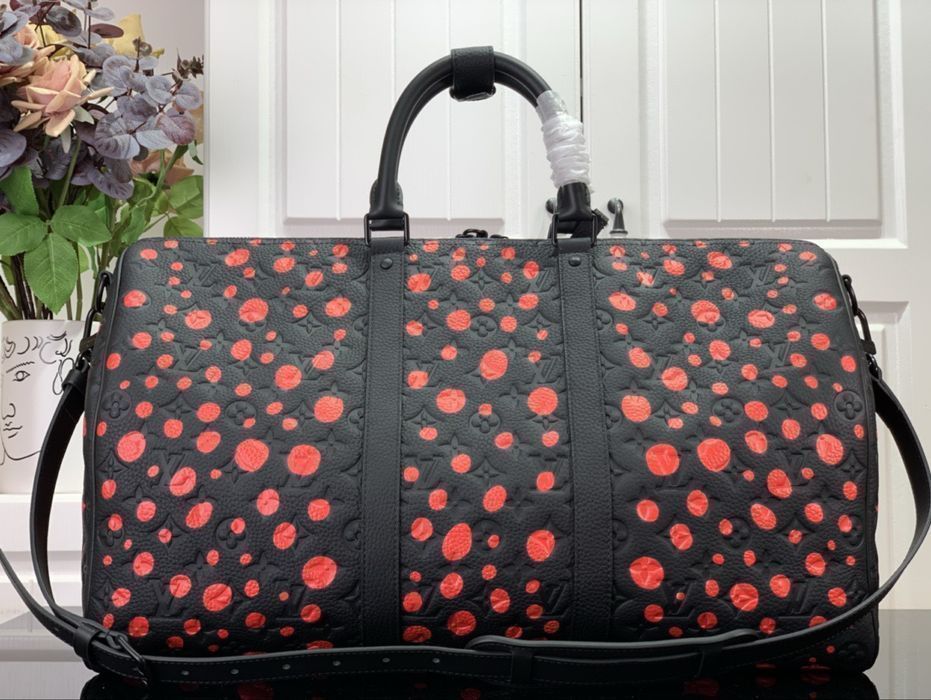 Louis Vuitton keepall сумка мужская унисекс черная дорожная