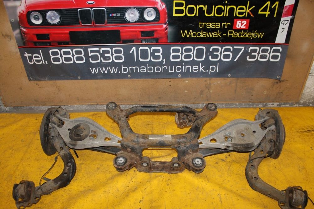 BMW E46 Wózek Sanki Belka Kołyska Wahacze Zawieszenie Tył Części BMA