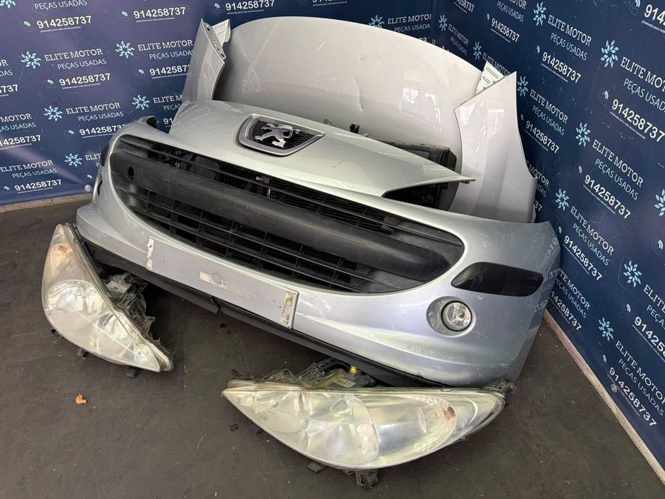 Frente completa usada PEUGEOT 207 1.6 HDI parachoques capot oticas guardalamas radiador