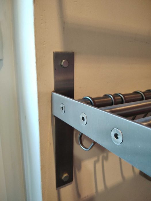 Ikea Półka ścienna kuchenna stal nierdzewna 80 cm x 265 cm