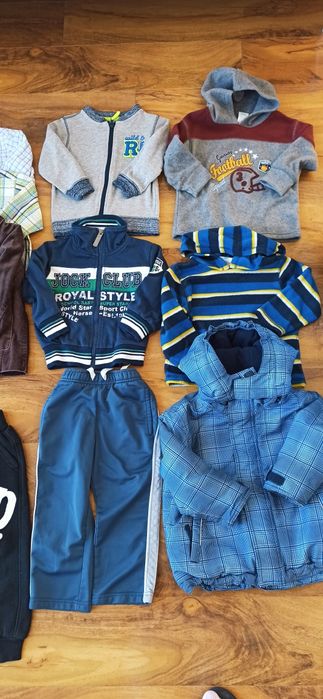 Sg Zestaw ubrań 86 kurtka 86  bluza 86 polar 86 spodnie 86 koszula 86