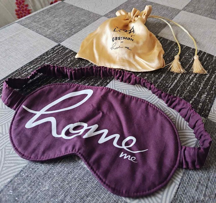 Маска для сна home me шлифованный лен