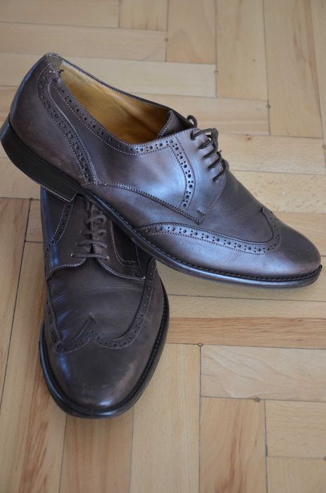 Buty brogsy wizytowe Florsheim 44 wkł.29,5 całe ze skóry Made in Italy