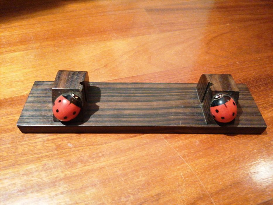 Passe Partout em madeira nobre com joaninhas