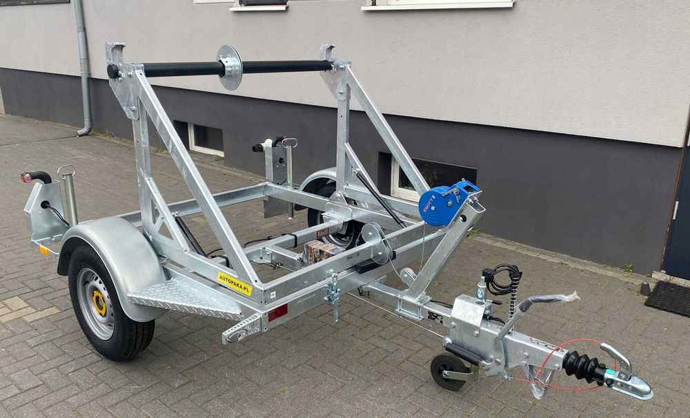 Przyczepa kablowa na szpule do transportu kabli DMC 1350kg