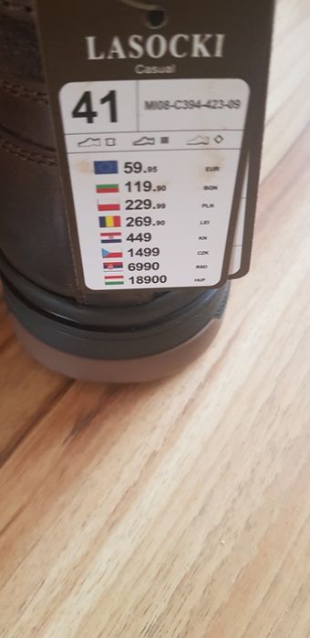 Buty trapery skórzane NOWE