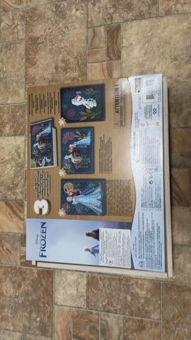 Дерев'яний пазл крижане серце 3 в 1