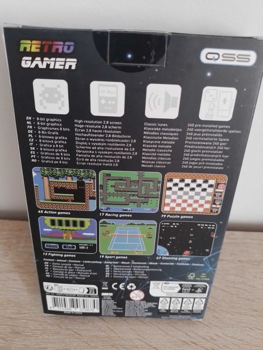 Mini konsola retro tetriz gra mobilna mała RETRO 400 GIER, NOWA