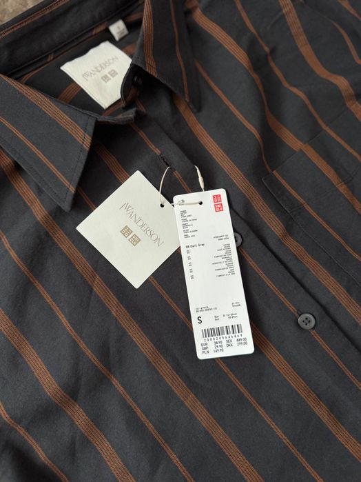 Uniqlo JW Anderson Оксфордська сорочка (у смужку) унісекс, розмір S,M