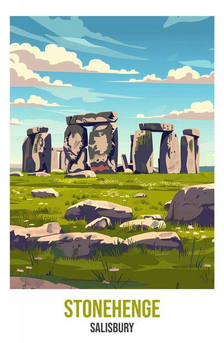 Plakat 53x81cm Stonehenge