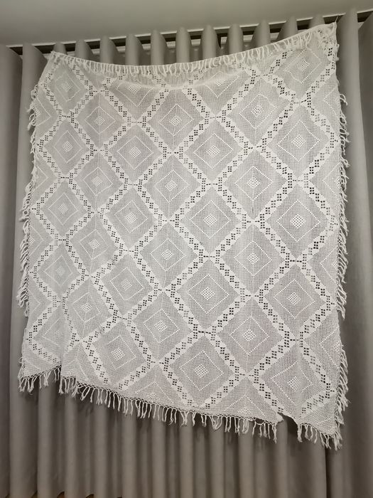 Manta toalha em croché