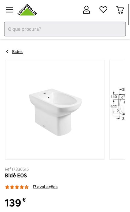 2 Bidés Roca EOS c/ Torneira