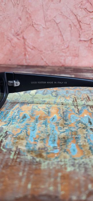 Czarne okulary podłużne męskie logowane premium