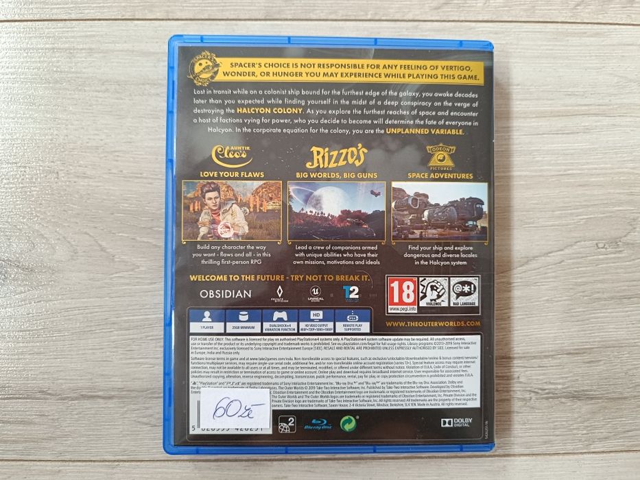 Gra PS4 - The Outers Worlds
